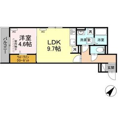 D-residence多治米S（D)の物件間取画像